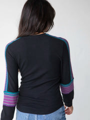 London Trim Top - Black