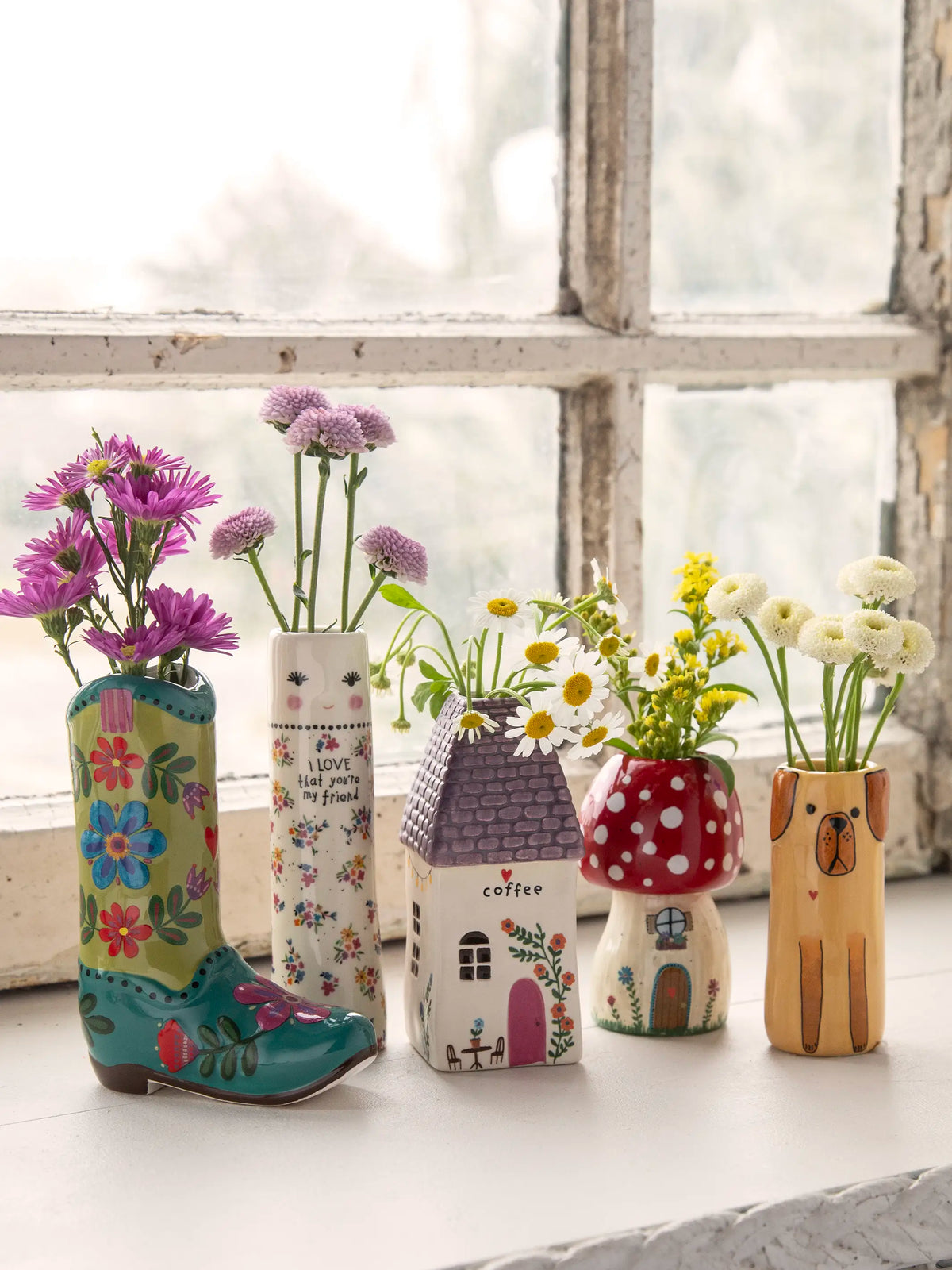Cutest Little Bud Vase - Mushroom