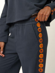 Lyvie Trim Sweatpants - Charcoal
