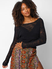Patti Layering Sweater - Black