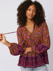 Rowan Top - Lush Lilies Plum