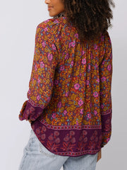 Rowan Top - Lush Lilies Plum