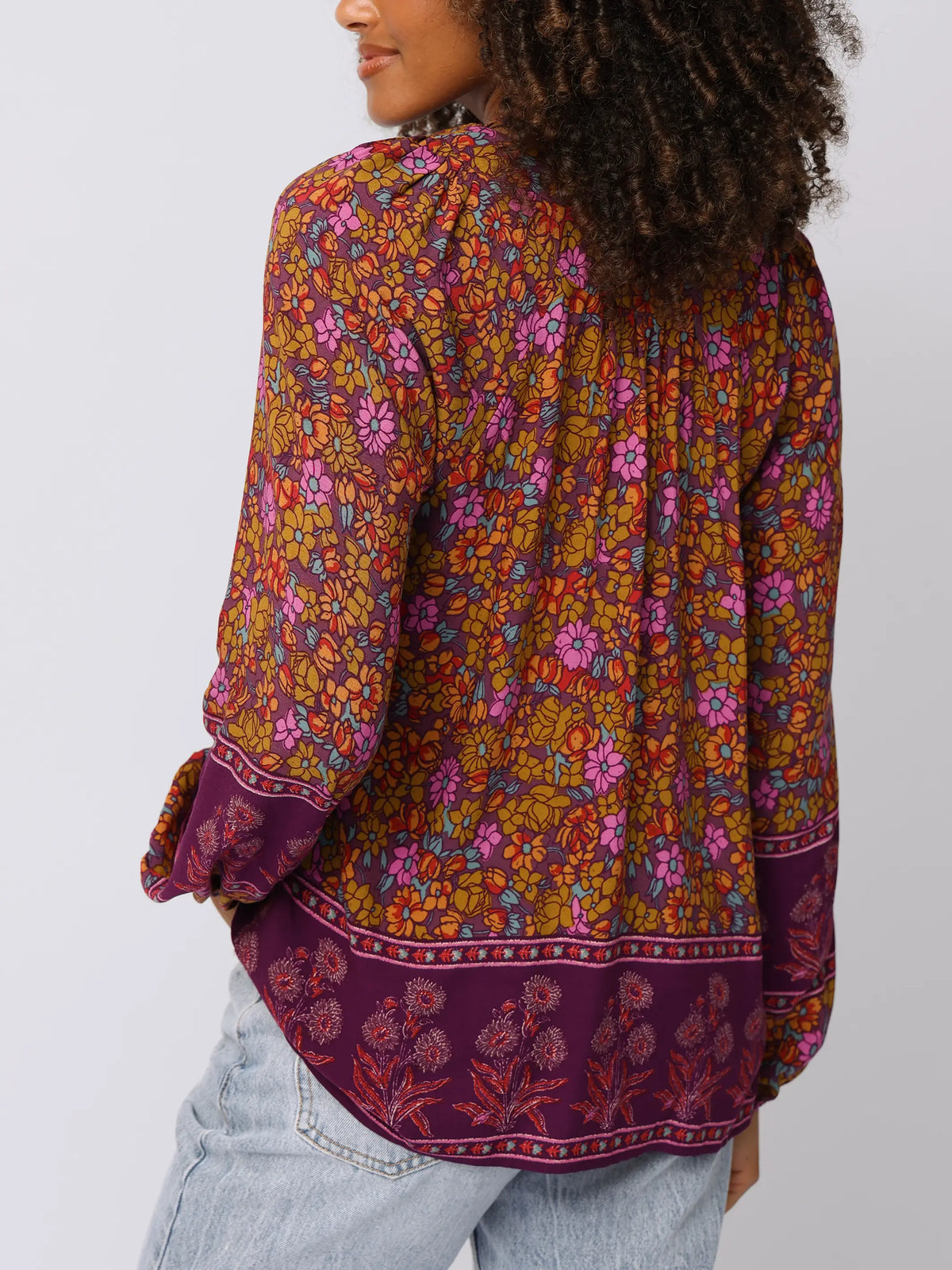 Rowan Top - Lush Lilies Plum