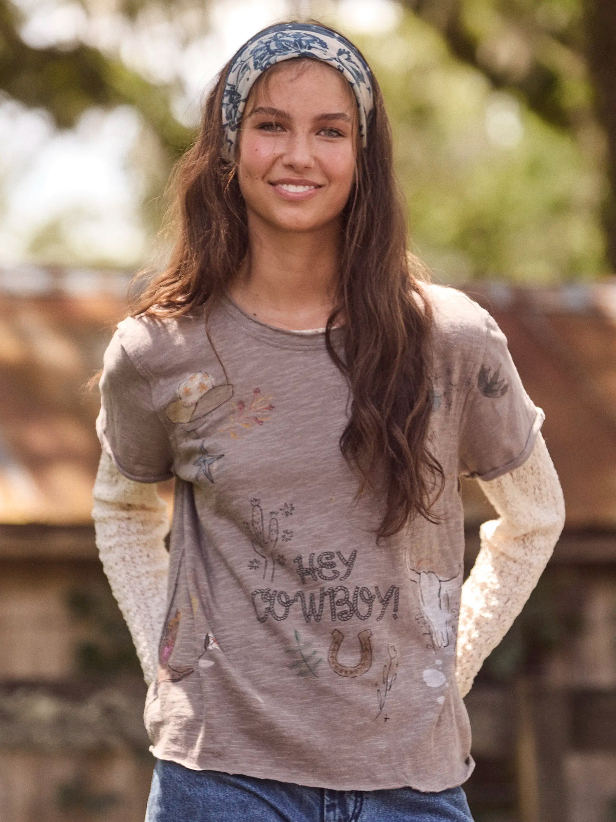 Aiden Cotton Icon Tee - Hey Cowboy