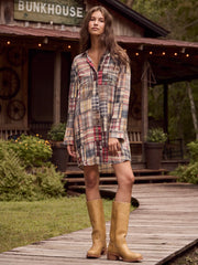 Rocky Mini Dress - Greenfield Madras Multi