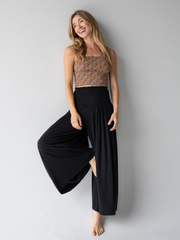 Make A Move "ButterSoft" Knit Palazzo Pants - Black