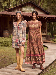 Rocky Mini Dress - Greenfield Madras Multi