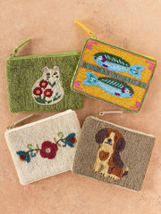 Beaded Coin Purse - Folk Flower