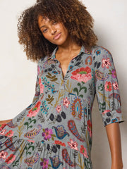 Rebecca "ButterSoft" Midi Dress - Femme Folk Teal