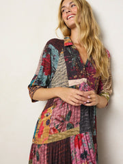Rebecca "ButterSoft" Midi Dress - Jewel Quilt Multi