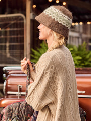 Jacquard Bucket Hat - Brown