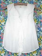 My Favorite Sleeveless Cotton Top - White