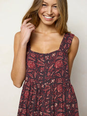 Tricia Jumpsuit - Brown Rust Floral