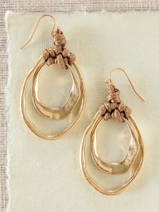 Golden Drop Earrings