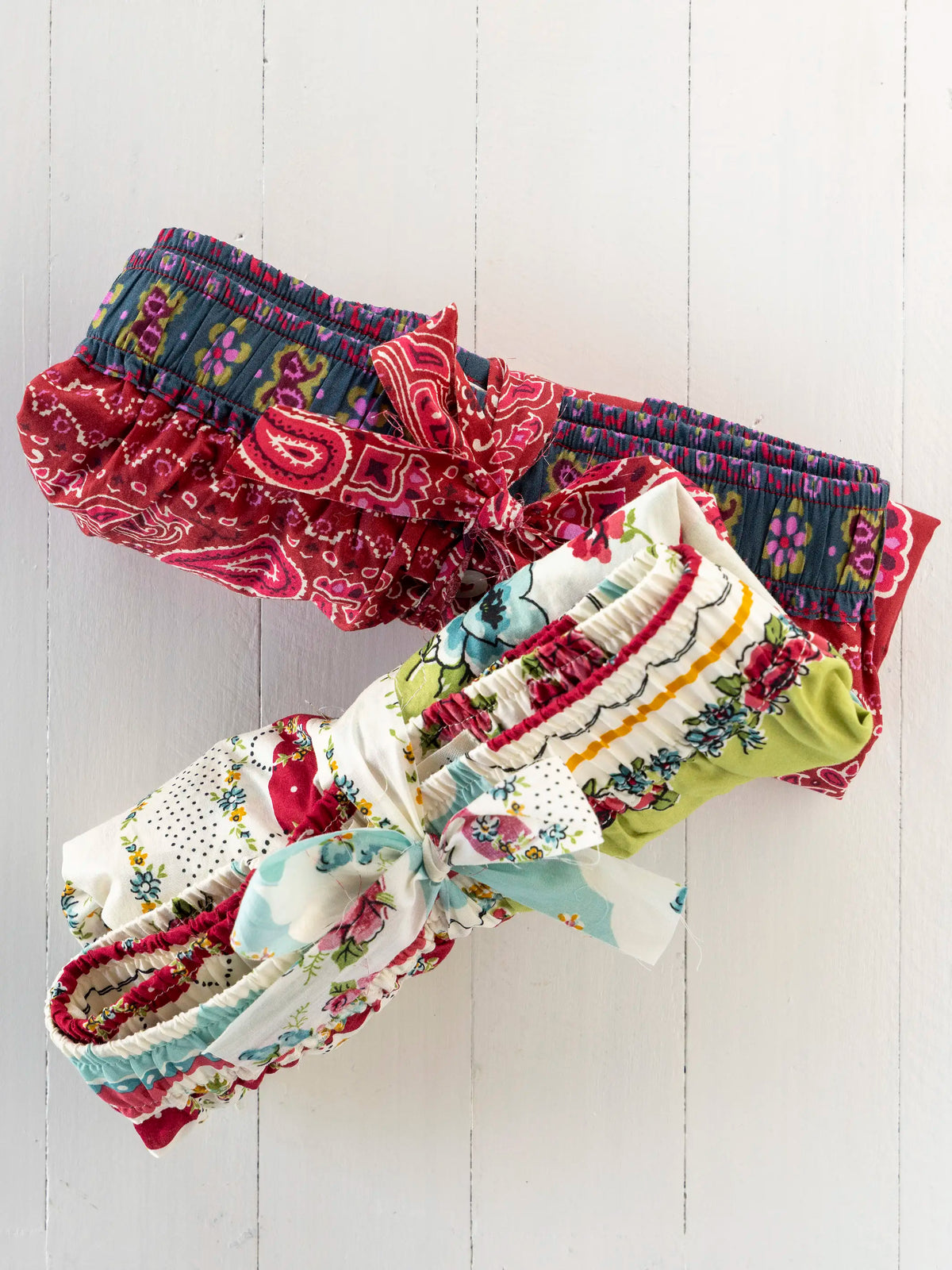 Dream On Cotton Boxer Shorts - Brimfield Bandana Ruby
