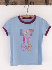 Ringer Cotton Baby Tee Shirt - Let It Be
