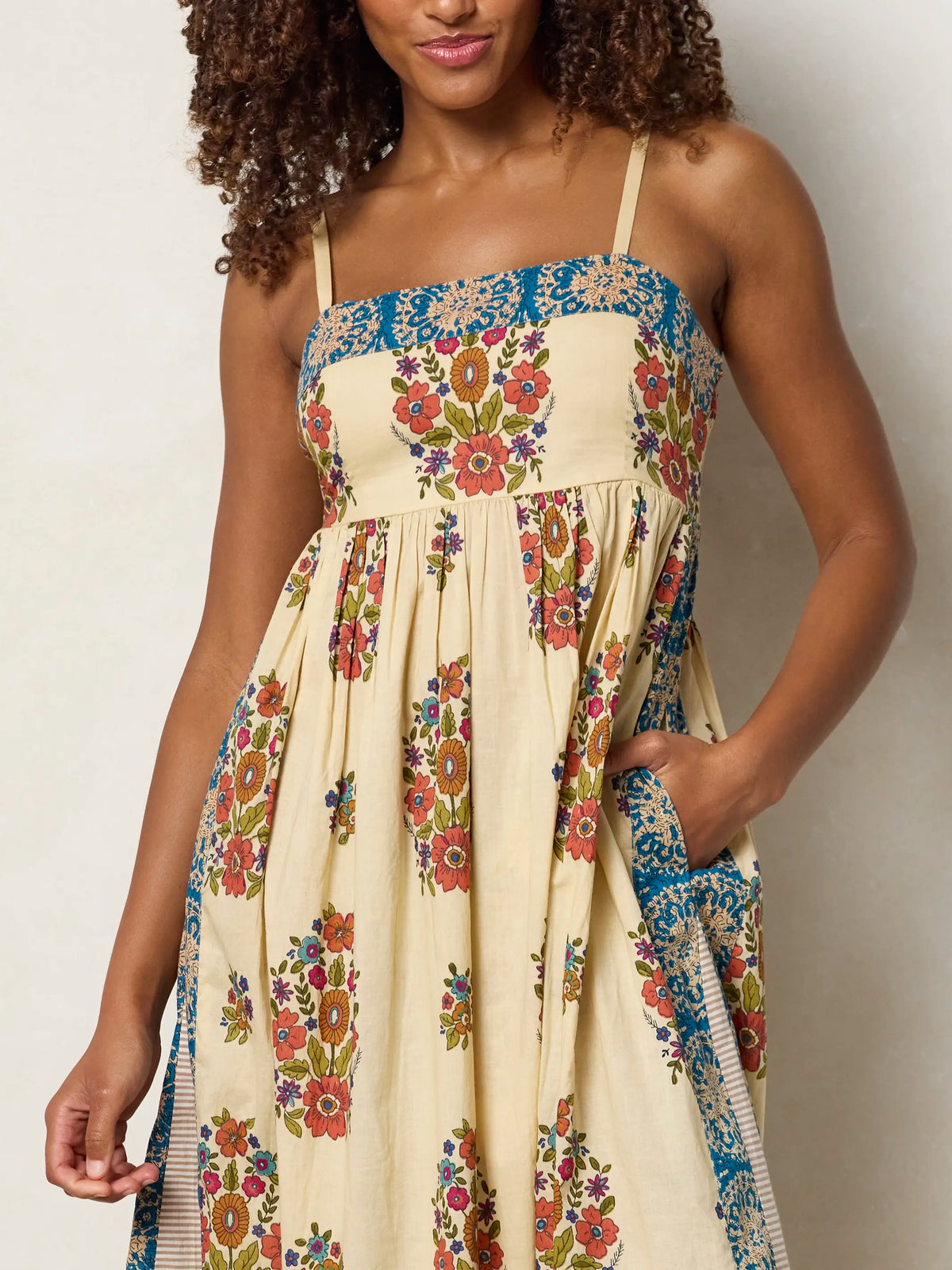 Bailey Maxi Dress - Jaipur Stripe Ivory