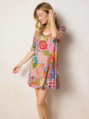 All Day "ButterSoft" Mini Dress - Vintage Treasure Pink