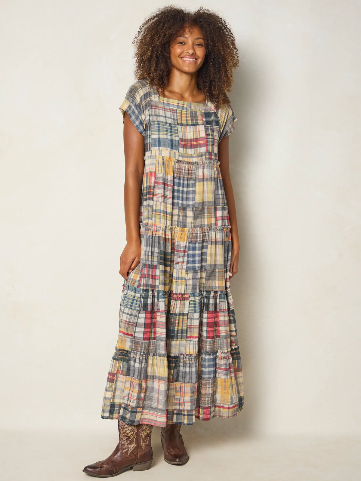 Berkley Maxi Dress - Greenfield Madras Multi
