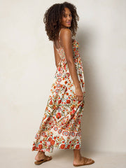 Bailey Maxi Dress - Madrid Tiles Cream