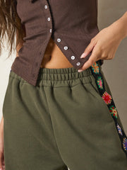 Lyvie Trim Sweatpants - Olive