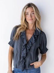 My Favorite Cotton Top - Charcoal
