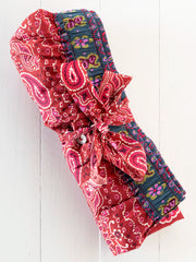 Dream On Cotton Boxer Shorts - Brimfield Bandana Ruby