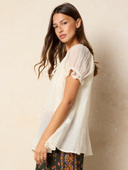 Sweetest Swing Top - Cream