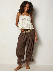 Faye Bloomer Pants - Brown