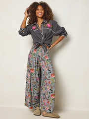 Make A Move "ButterSoft" Knit Palazzo Pants - Femme Folk Teal