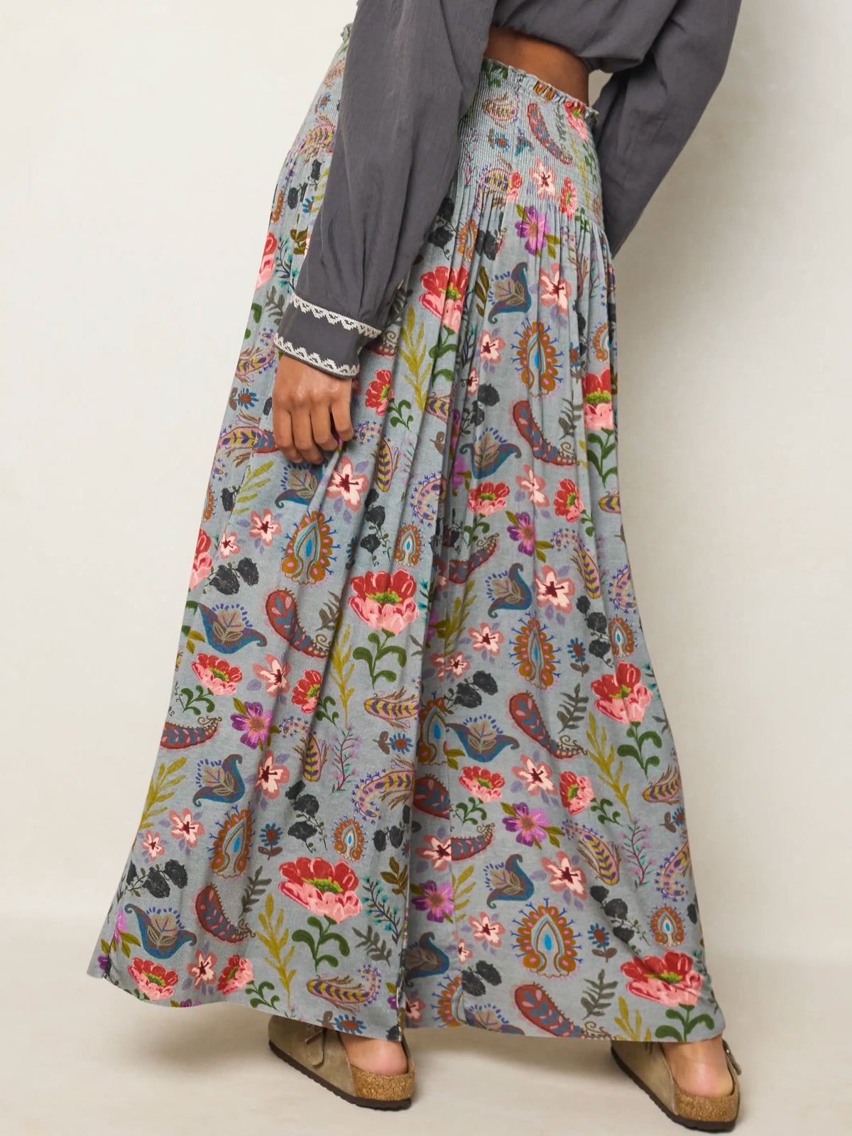 Make A Move "ButterSoft" Knit Palazzo Pants - Femme Folk Teal
