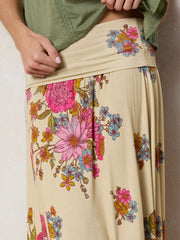 Live-In-It Knit "ButterSoft" Convertible Maxi Skirt - English Garden Cream