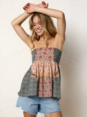 Malia Cotton Mini Skirt - Pink Frames