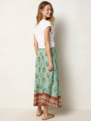Cotton Skirt-In-A-Bag - Riviera Floral Aqua