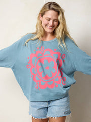 NL Logo Sweatshirt - Dusty Blue
