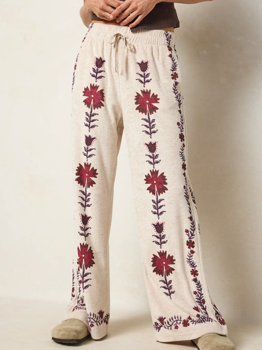 Softest Terry Pants - Beige