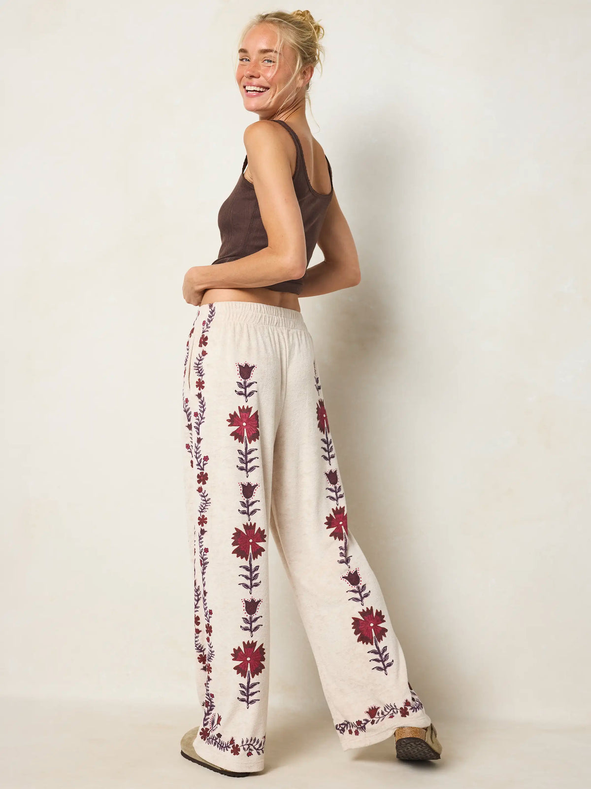 Softest Terry Pants - Beige