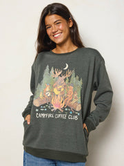 Comfy Pocket Sweatshirt - Campfire Coffee Club