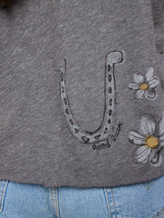 Aiden Cotton Icon Tee -  Charcoal Live Happy