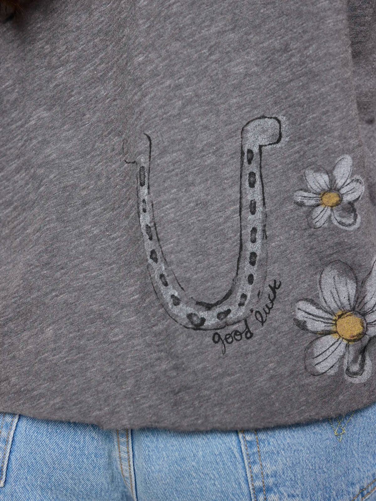 Aiden Cotton Icon Tee -  Charcoal Live Happy