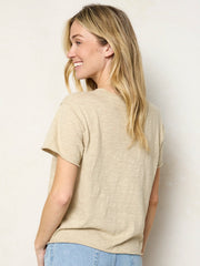 Aiden Cotton Icon Tee - Cream Chicken