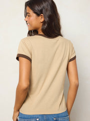 Ringer Cotton Baby Tee Shirt - Donkeys