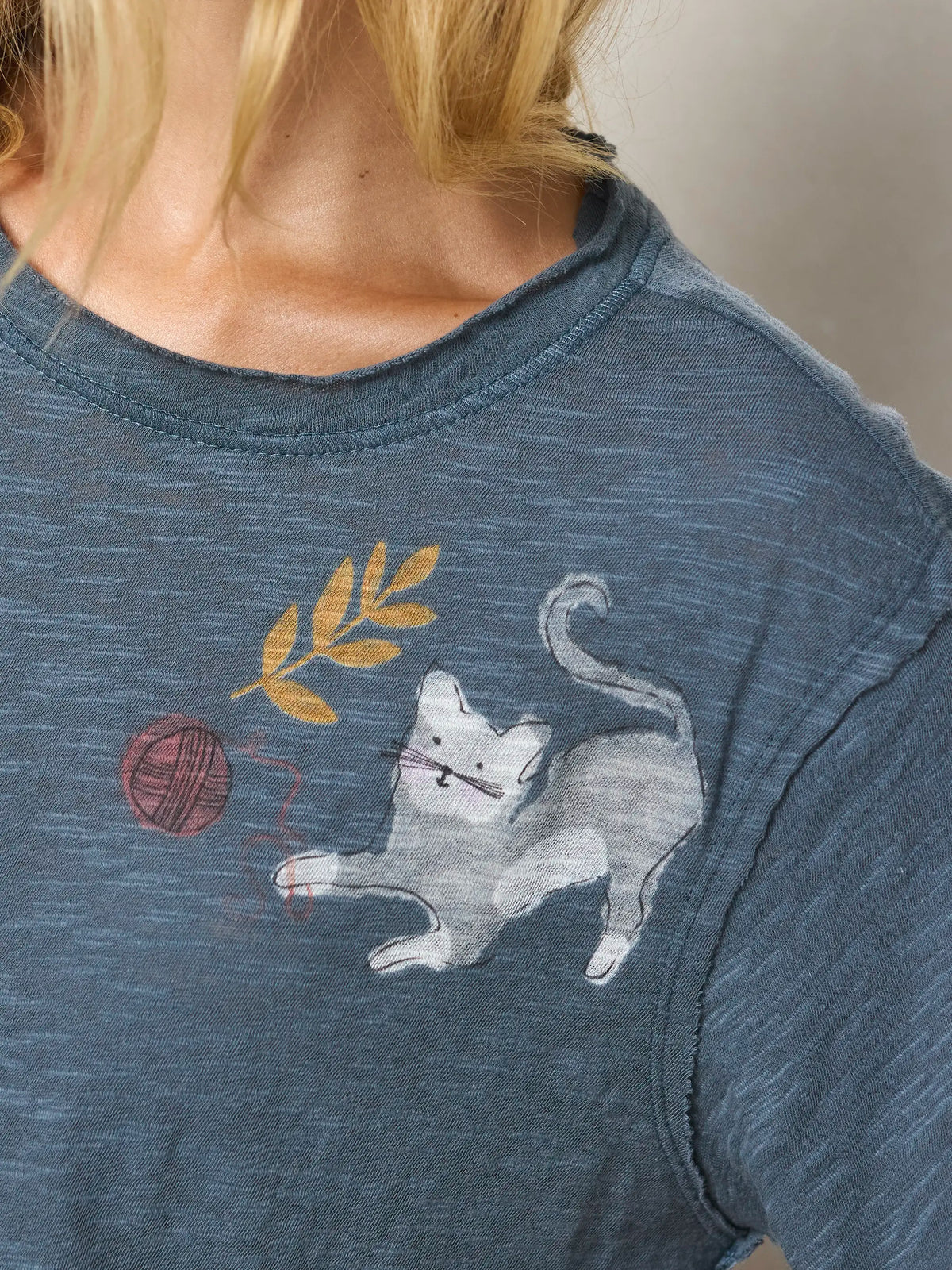Aiden Cotton Icon Tee - I Love My Cats
