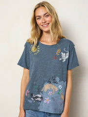 Aiden Cotton Icon Tee - I Love My Cats