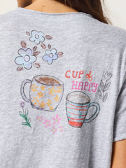 Aiden Cotton Icon Tee - Coffee