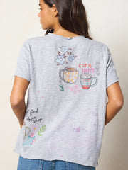 Aiden Cotton Icon Tee - Coffee