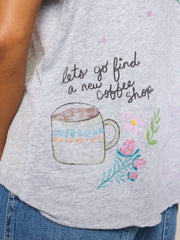 Aiden Cotton Icon Tee - Coffee