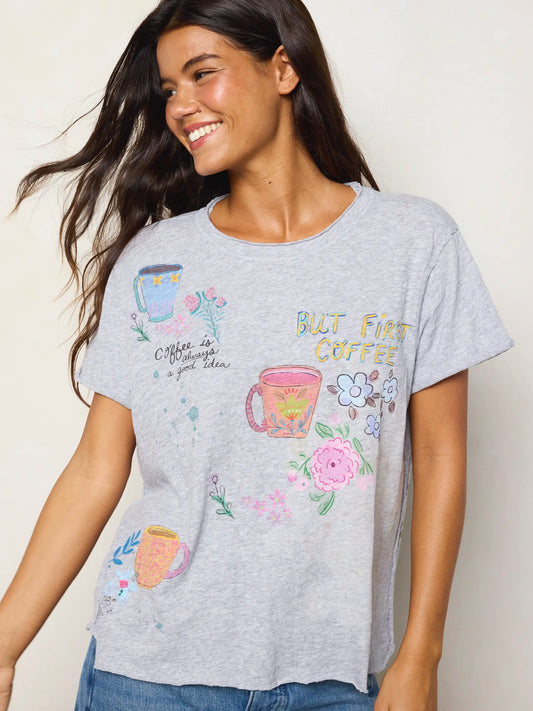 Aiden Cotton Icon Tee - Coffee