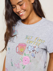 Aiden Cotton Icon Tee - Coffee
