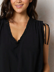 Ramona Sleeveless Top - Black